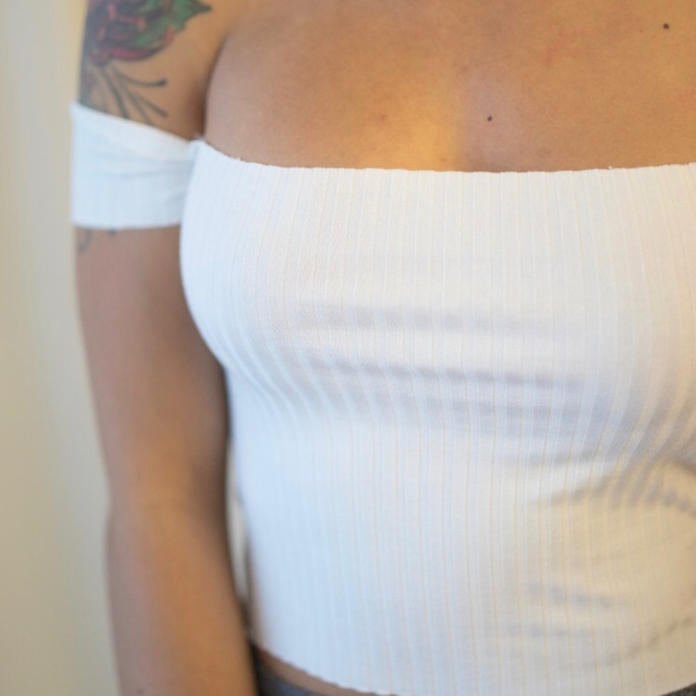 Off Shoulder Crop Top